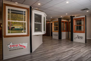 View of Energy Swing Showroom showcasing a variety of window styles they offer.