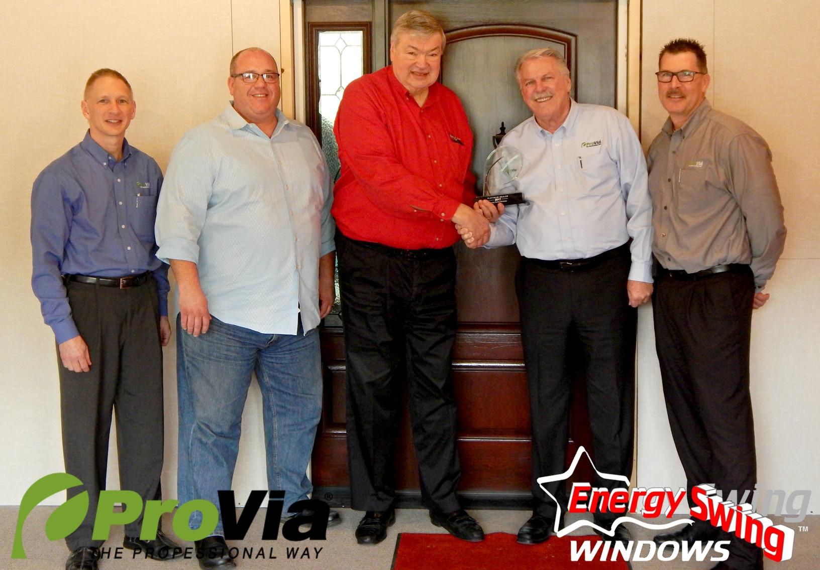 five men receive award