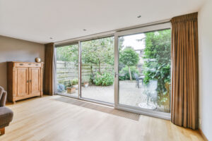 Big Sliding patio glass Doors installed in the house